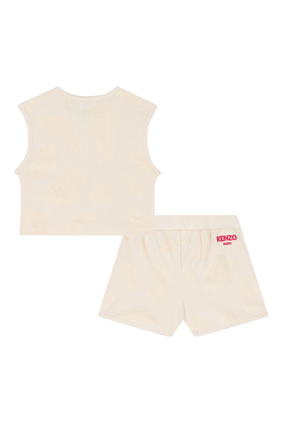 Kids Logo Terry Cloth Tank Top and Shorts