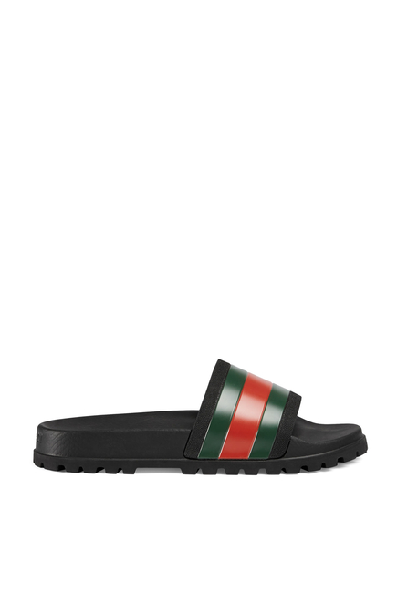 Web Slide Sandals
