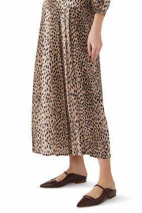 Maureen 10 Leather Flat Mules