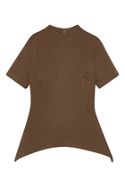 Short Sleeves Scuba Top