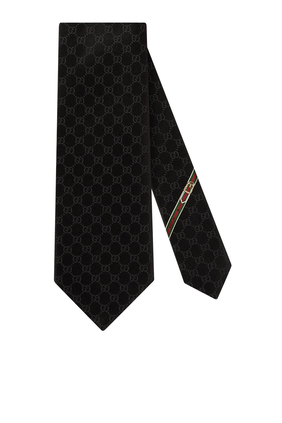 GG Pattern Silk Tie