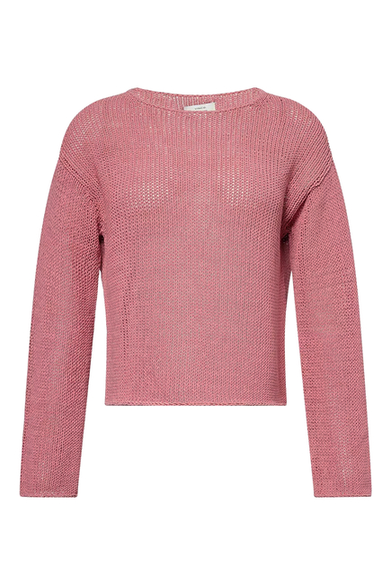 Italian Coated Cotton-Blend Sweater 