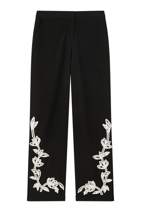 Daha Floral-Embroidered Pants