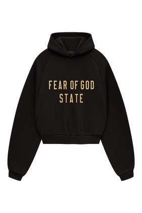Fleece Cropped Hoodie