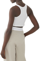 Cropped Racerback Tank Top