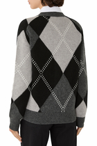 Preppy Daisy Argyle Cardigan