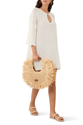 Pointelle Oversized Mini Dress