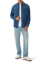 Chest Pocket Cotton Jersey Crewneck T-Shirt
