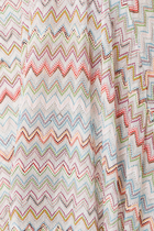 Long Kaftan with 3D Zigzag Lamé and Batwing Sleeves