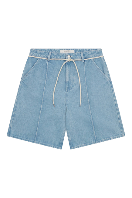 Wide Denim Shorts