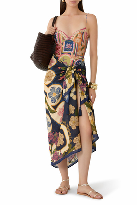 Marine Pareo Cover Up 