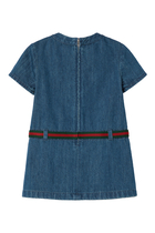 Kids Denim Dress with Web