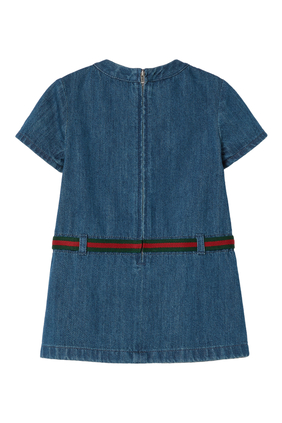 Kids Denim Dress with Web