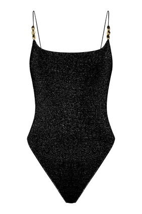 Glazed Lumiere Lurex Bead Swimsuit