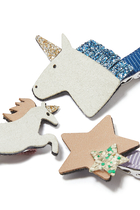 Kids Unicorn Mini Clips, Set of 8