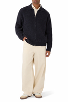 Zip-Through Knit Jacket