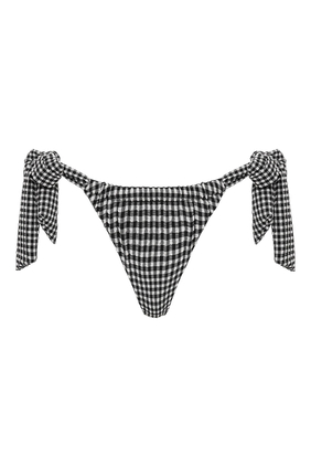 Costa Seersucker Gingham Bikini Bottom 