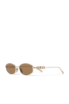 Oval Frame Sunglasses 