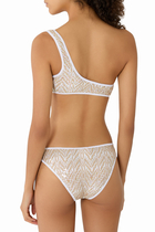 Zig Zag One Shoulder Bikini 