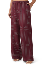 Monogram Silk PJ Bottoms
