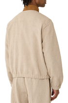 Suede Trimmed Track Jacket
