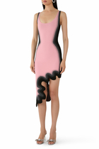 Aster Reversible Wavy Asymmetric Dress