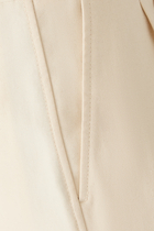 Cotton Canvas Cuffed Bermuda Shorts