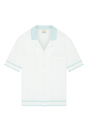 Armando Cotton Boucle Knit Shirt