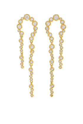 Asterales Arched Long Earrings