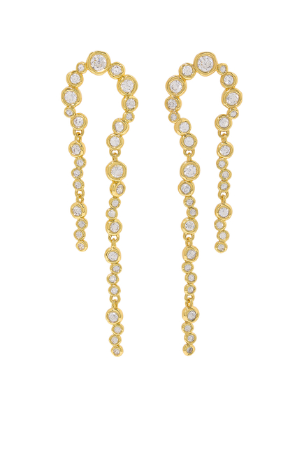 Asterales Arched Long Earrings
