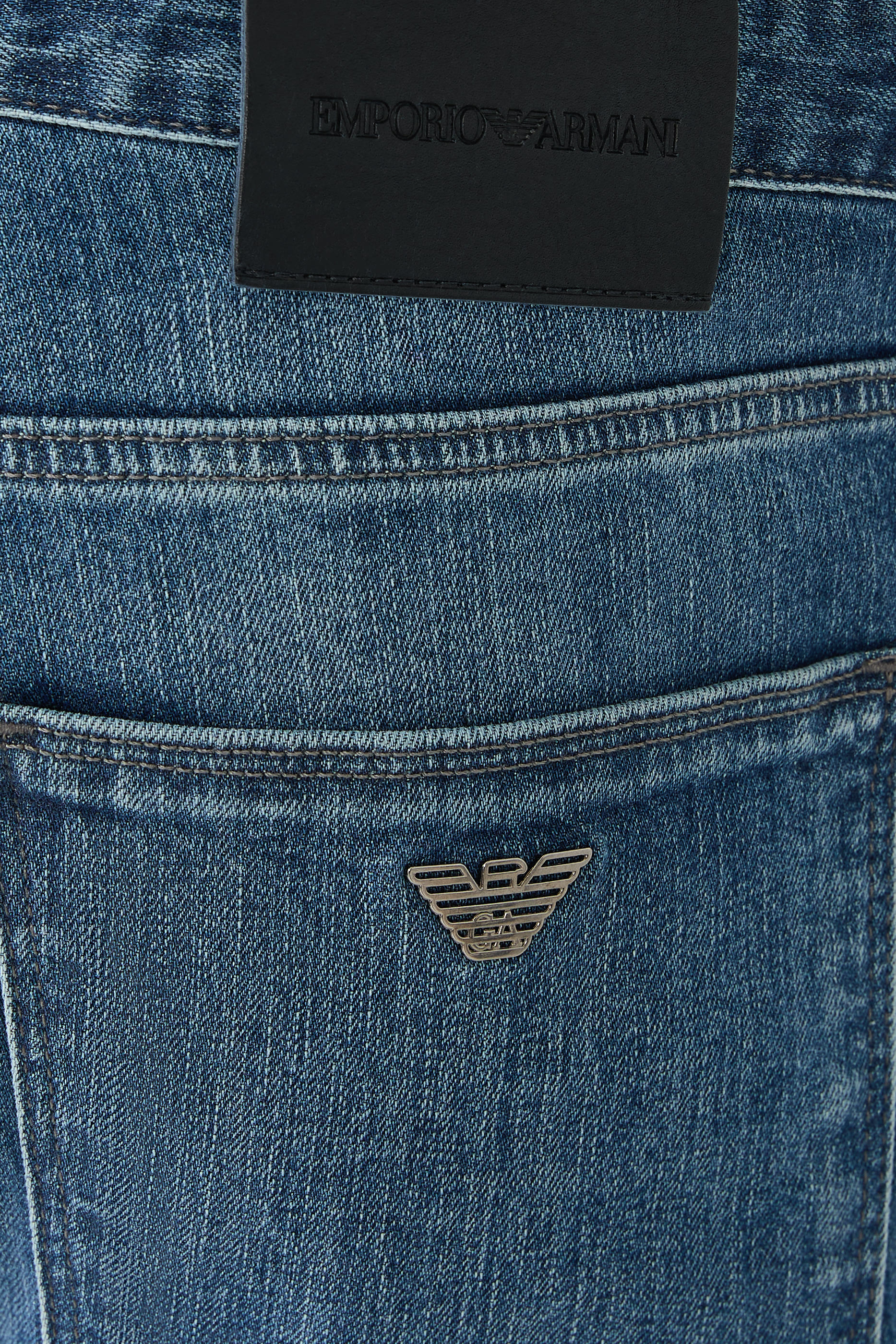 Slim-Fit 10oz Twill-Melange Jeans