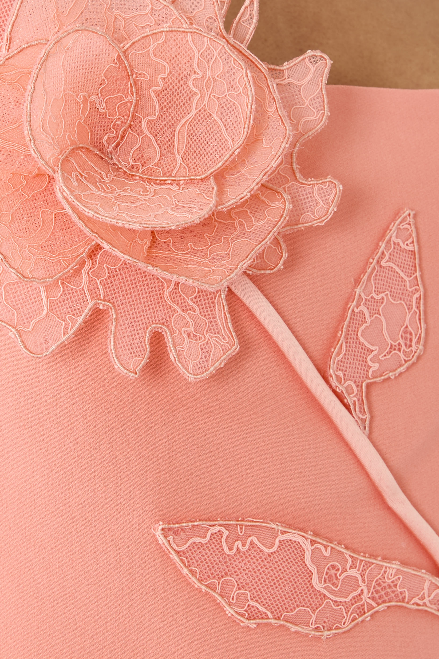  Lace Rose Embroidered Gown