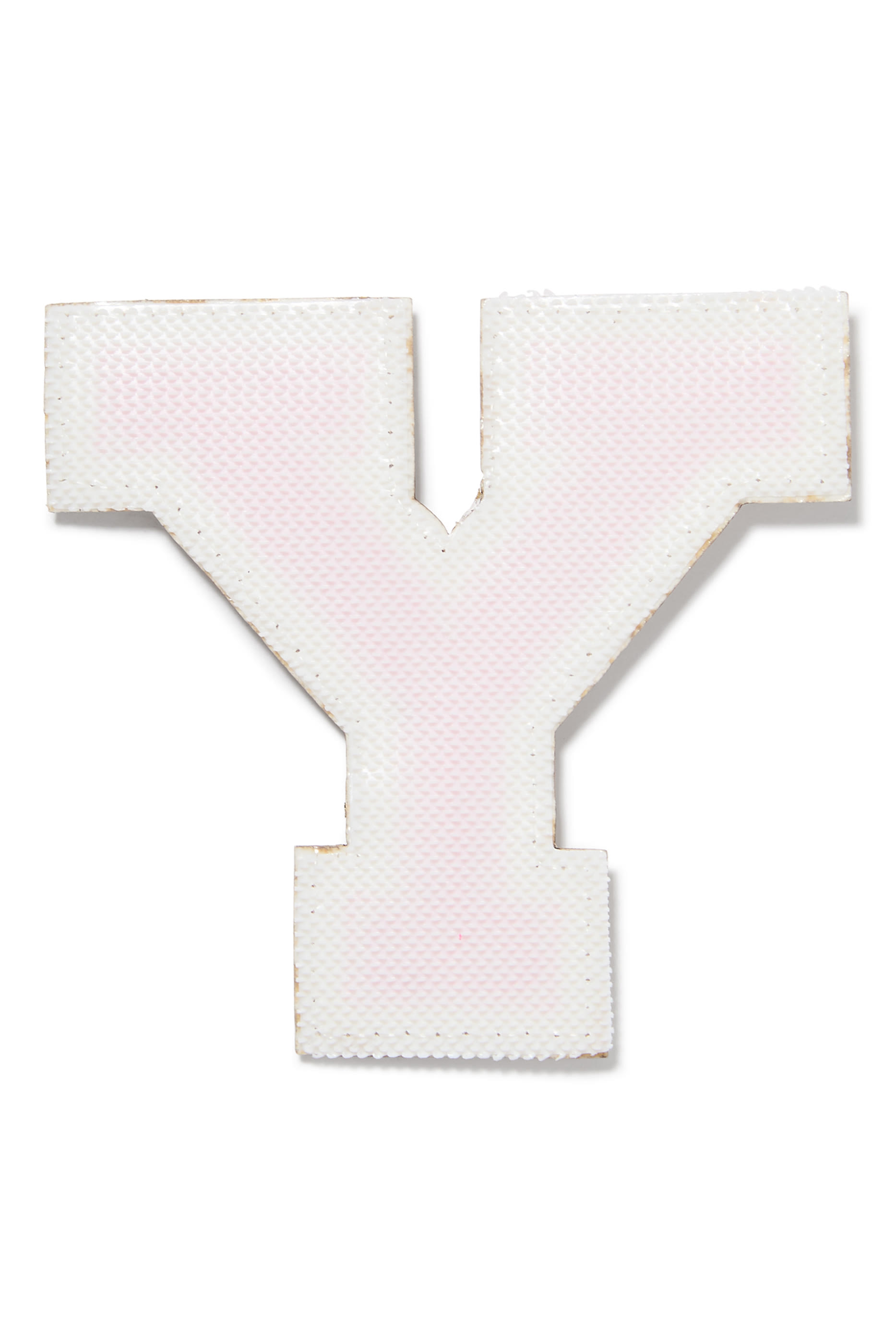 Kids  3" Chenille Sparkle Y Letter Patch