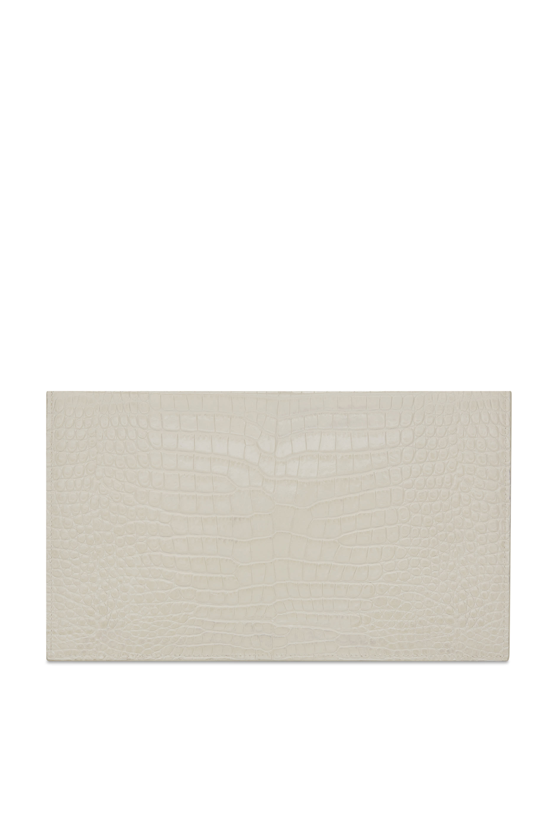 Uptown Croco-Embossed Leather Pouch