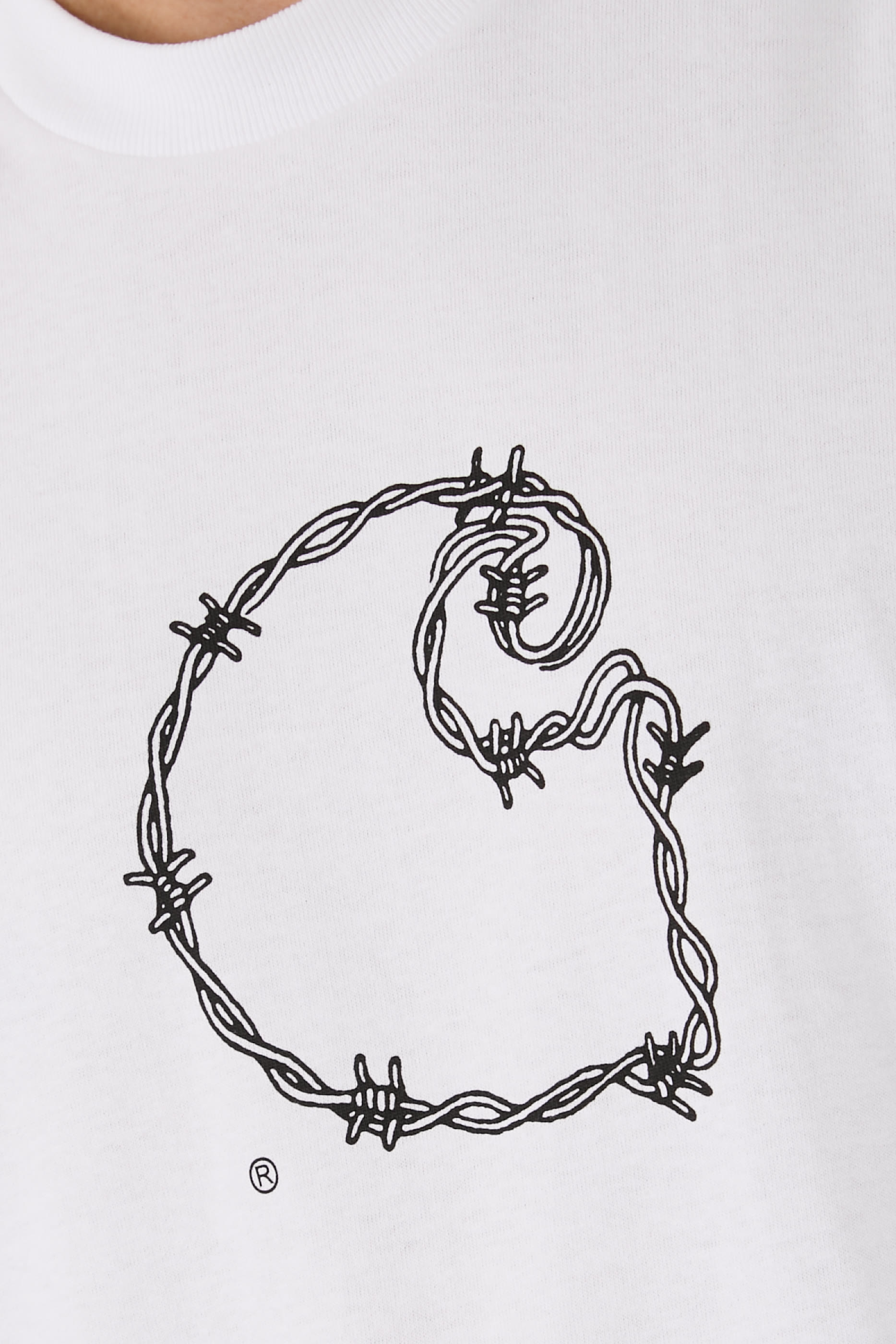 Short Sleeve Barbwire C T-Shirt