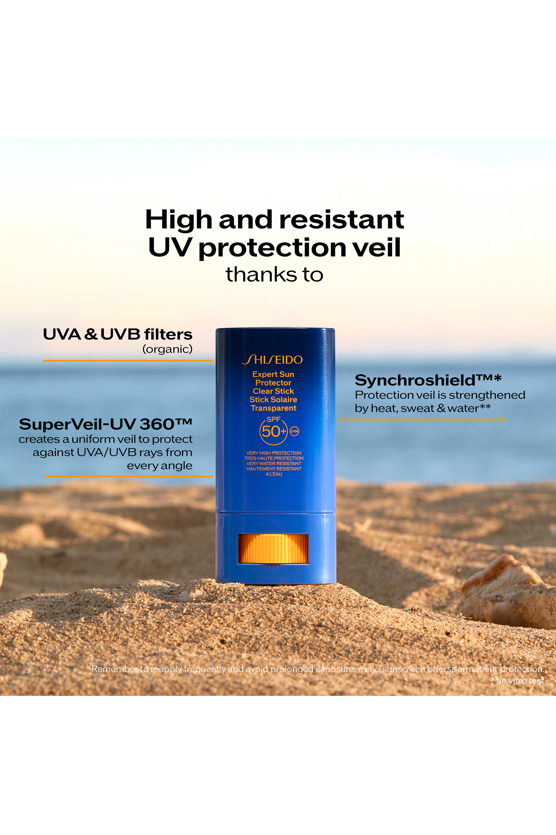 Clear Sunscreen Stick SPF 50+