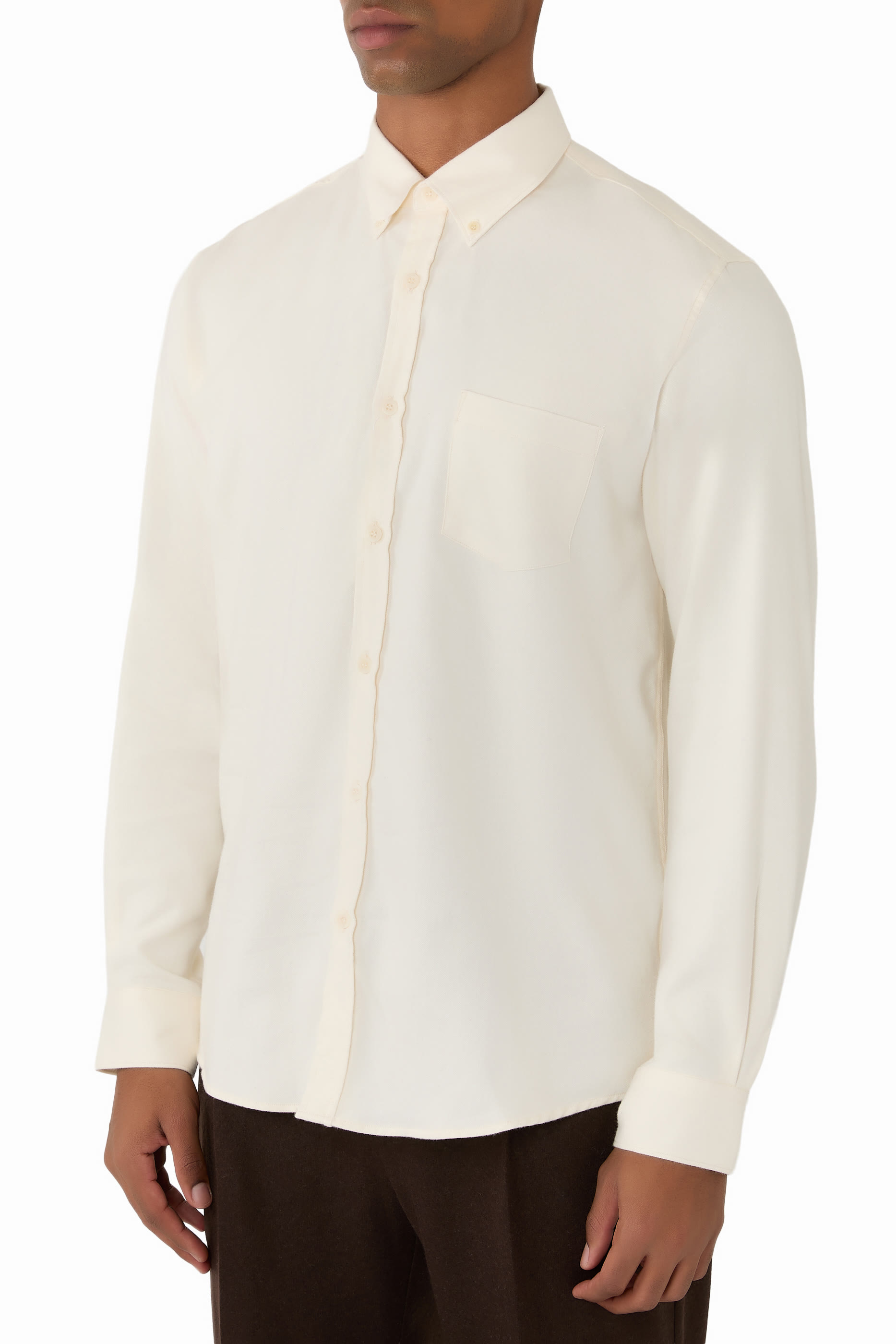 Brushed Cotton Flannel Shirt 