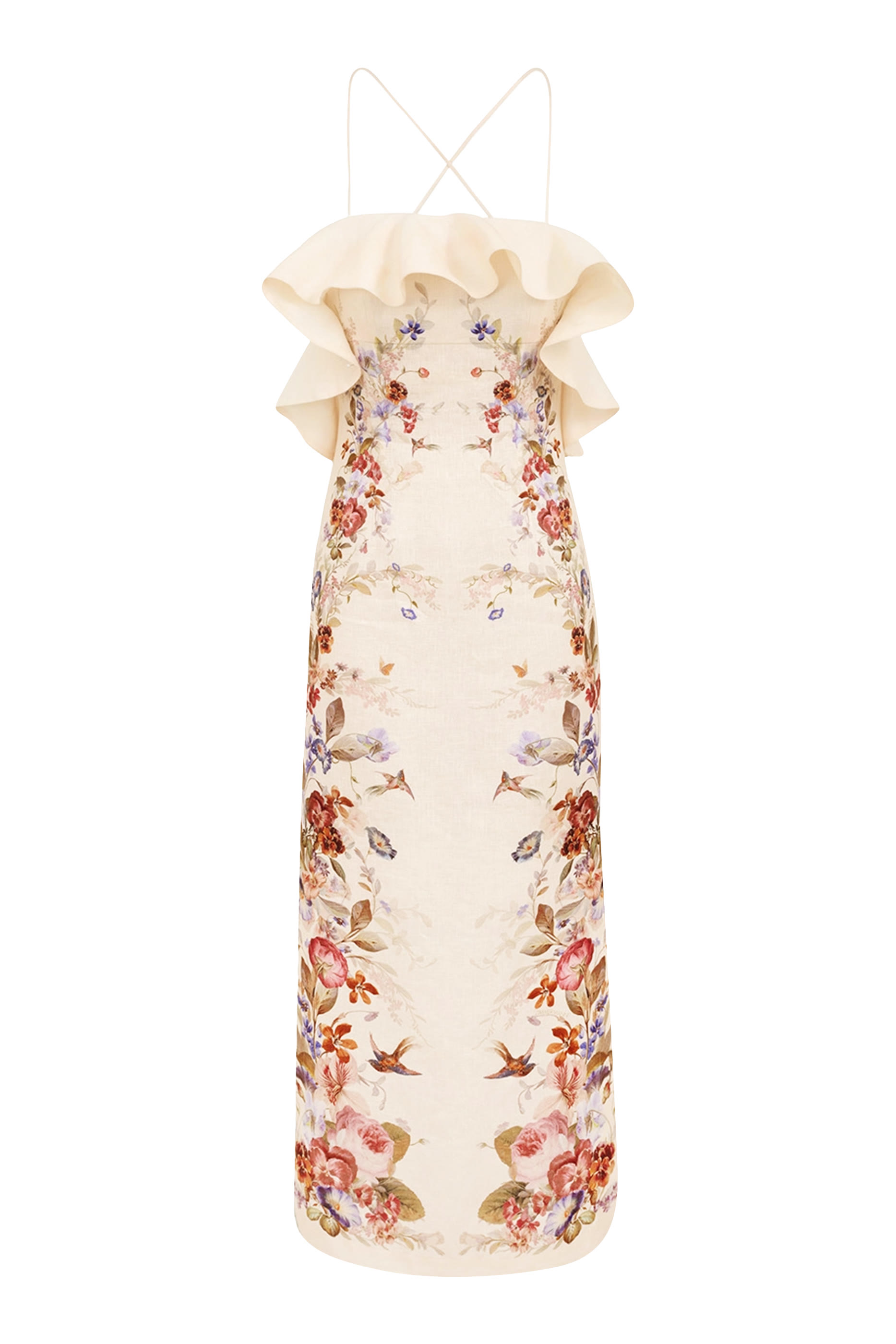 Patience Frill Midi Dress