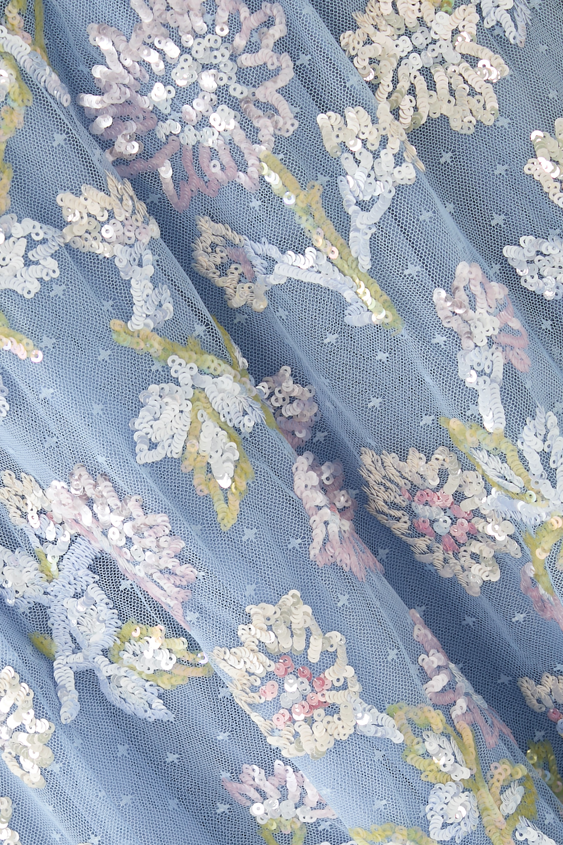  Sequin Dandelion Ruffle Ballerina Dress