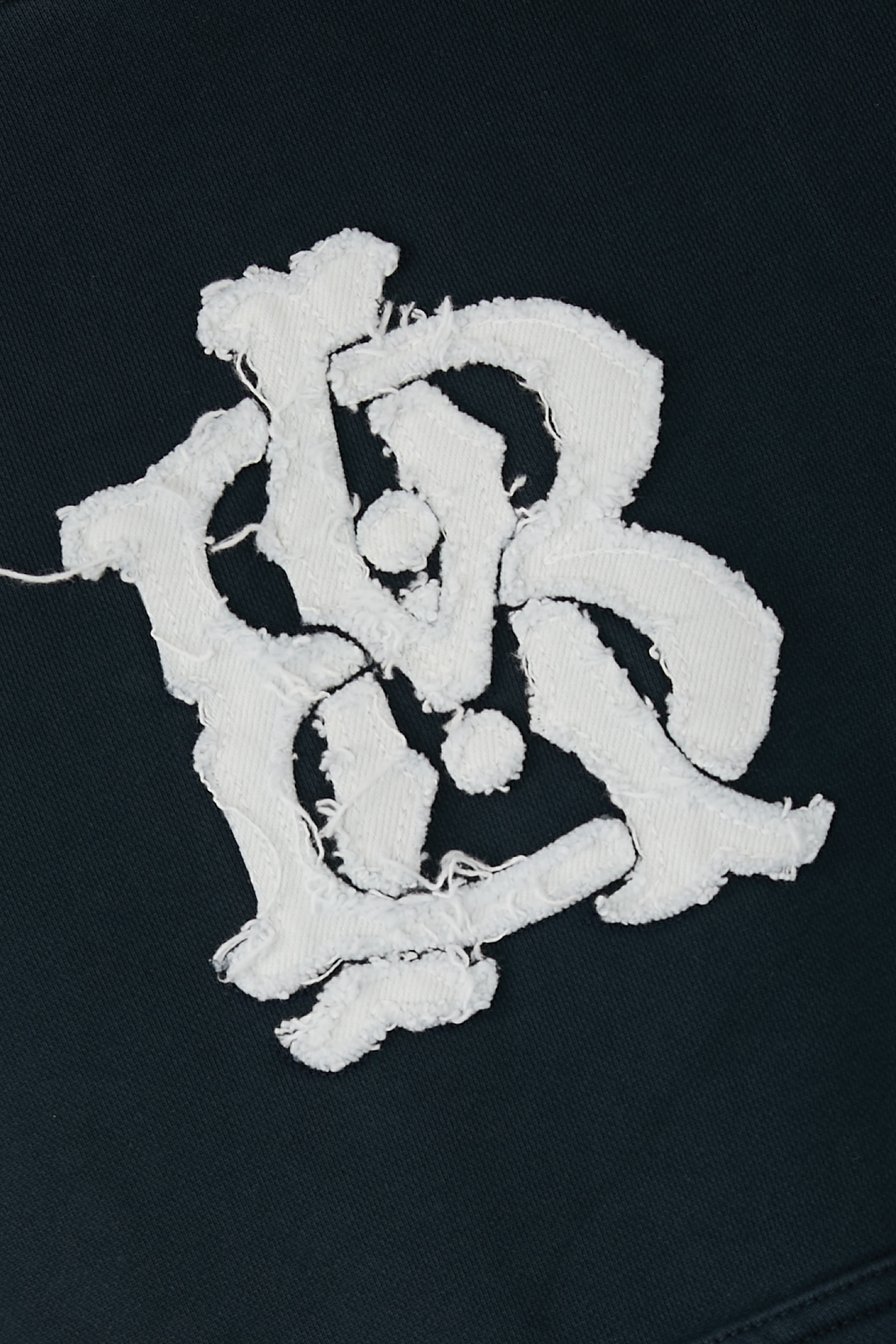 Monogram Cut Off Hoodie