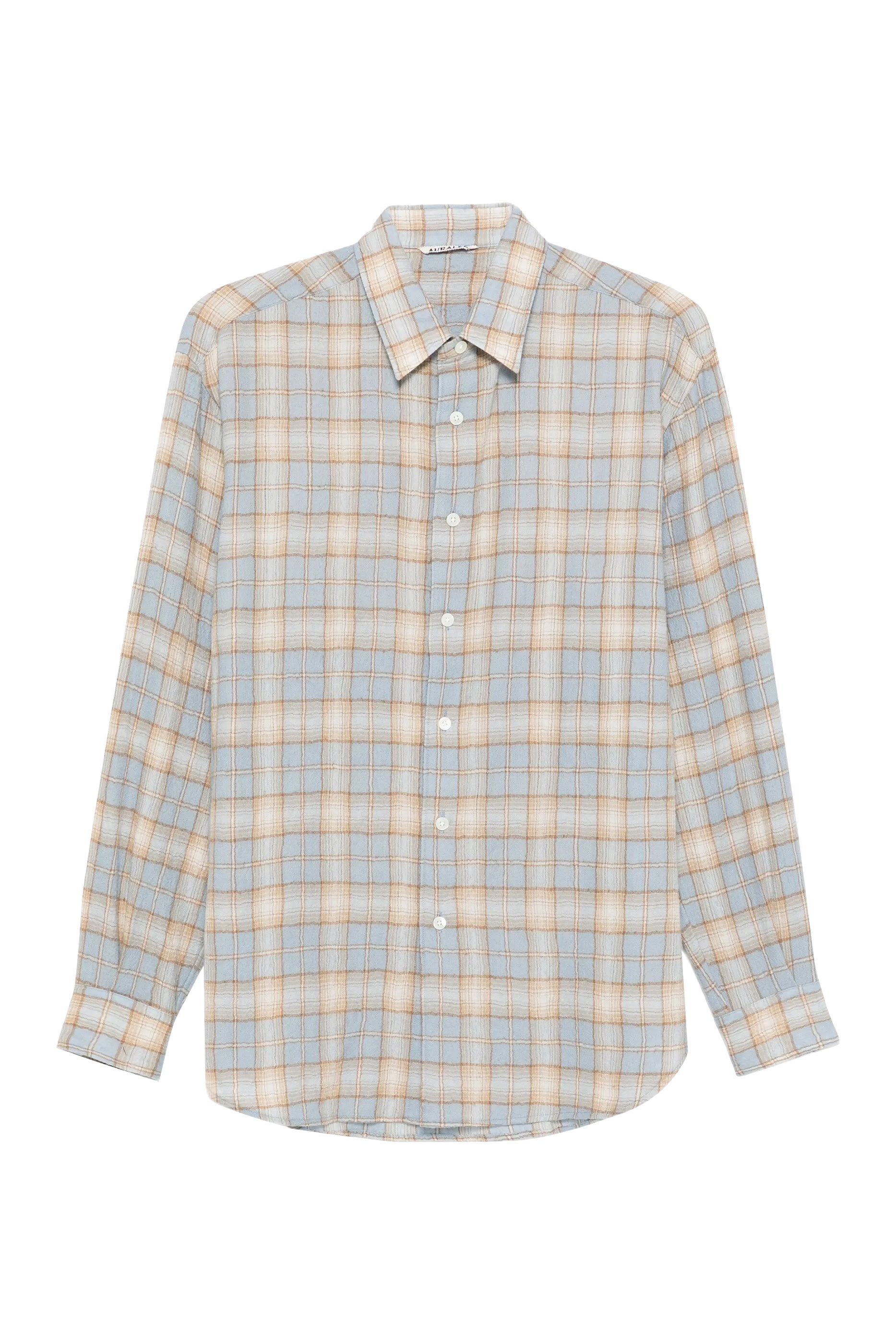 Airy Wool Check Shirt