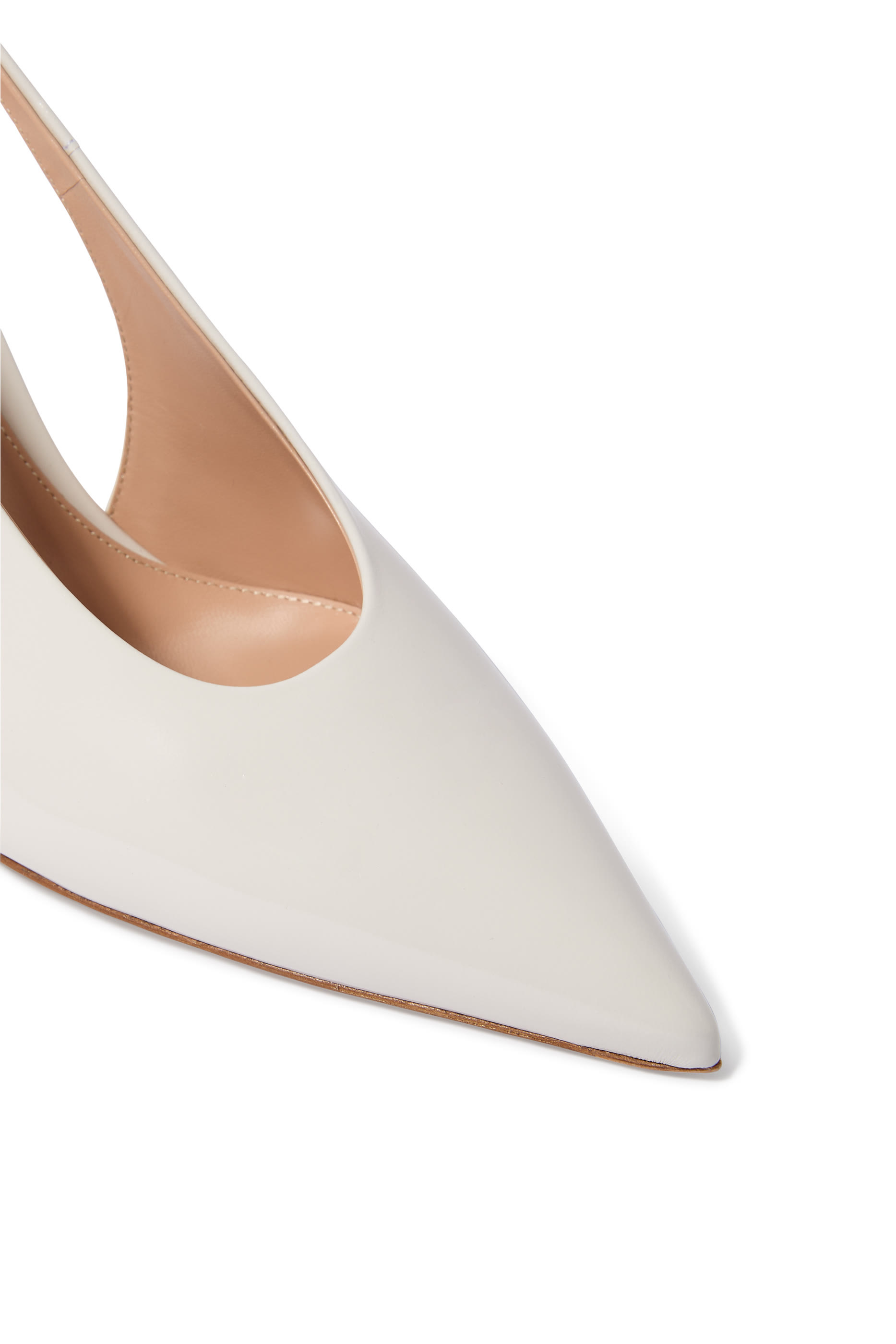 Robbie 85 Patent Leather Slingback Pumps