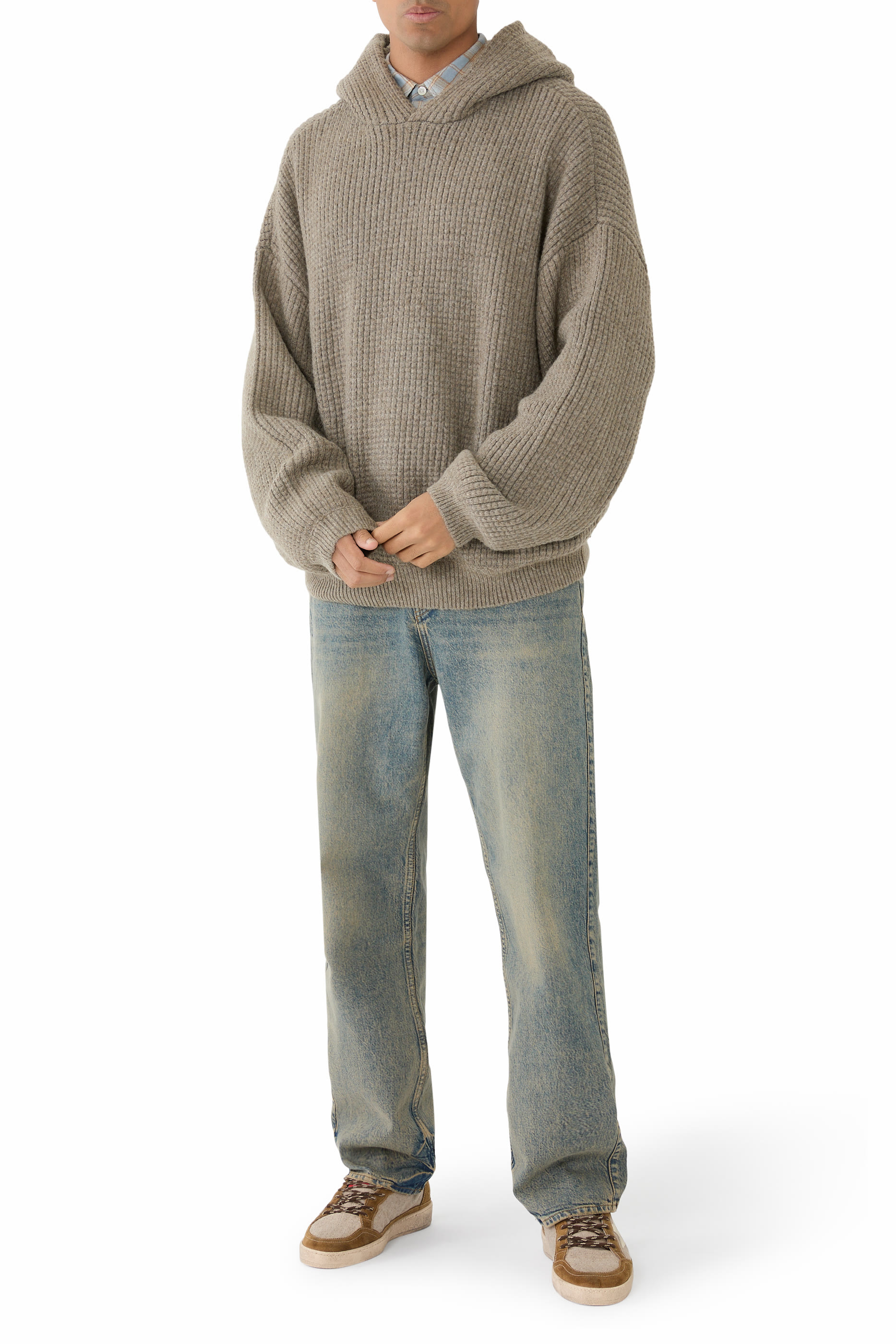 Heavy Waffle 90s Hoodie 