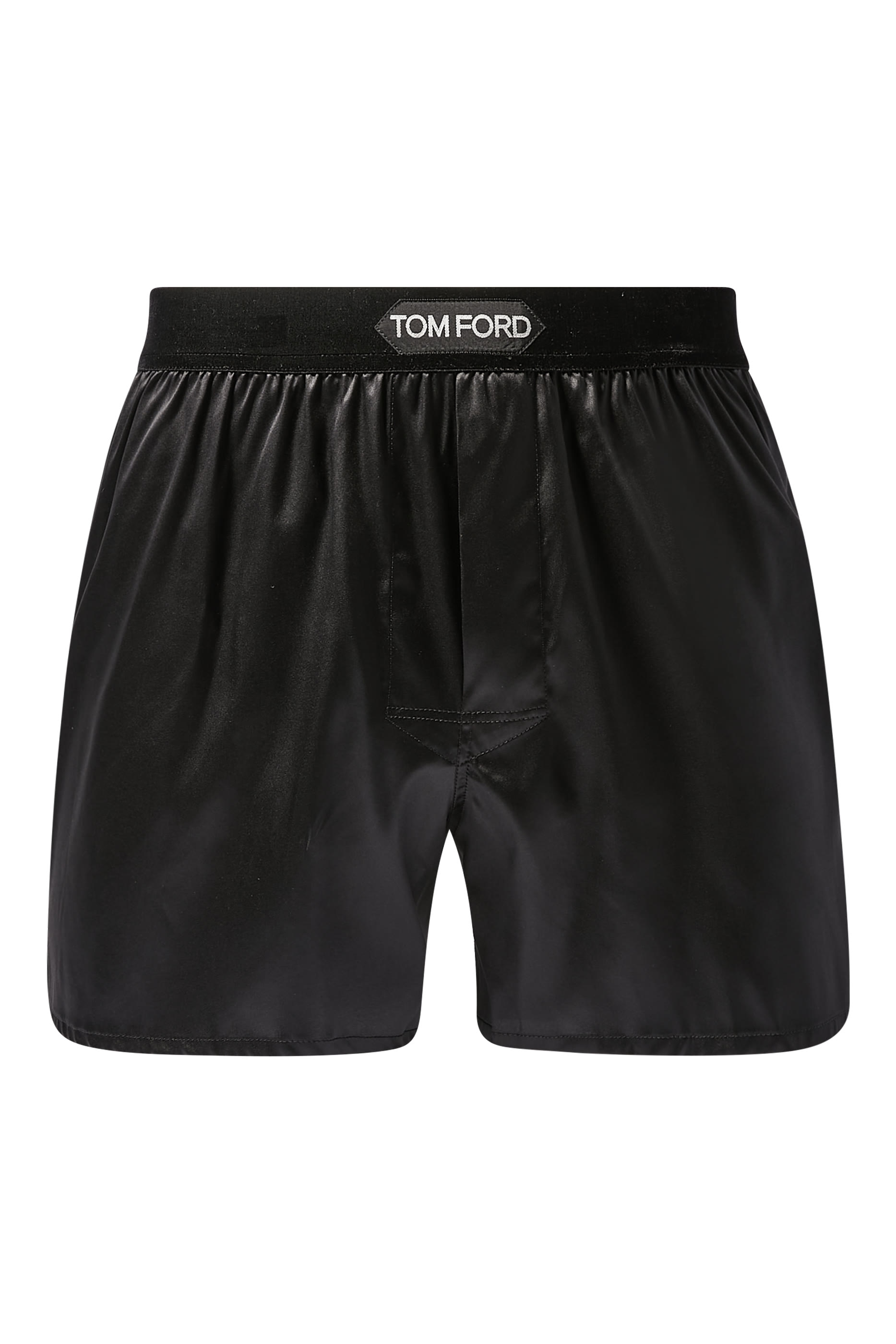 Logo Silk Boxer Shorts