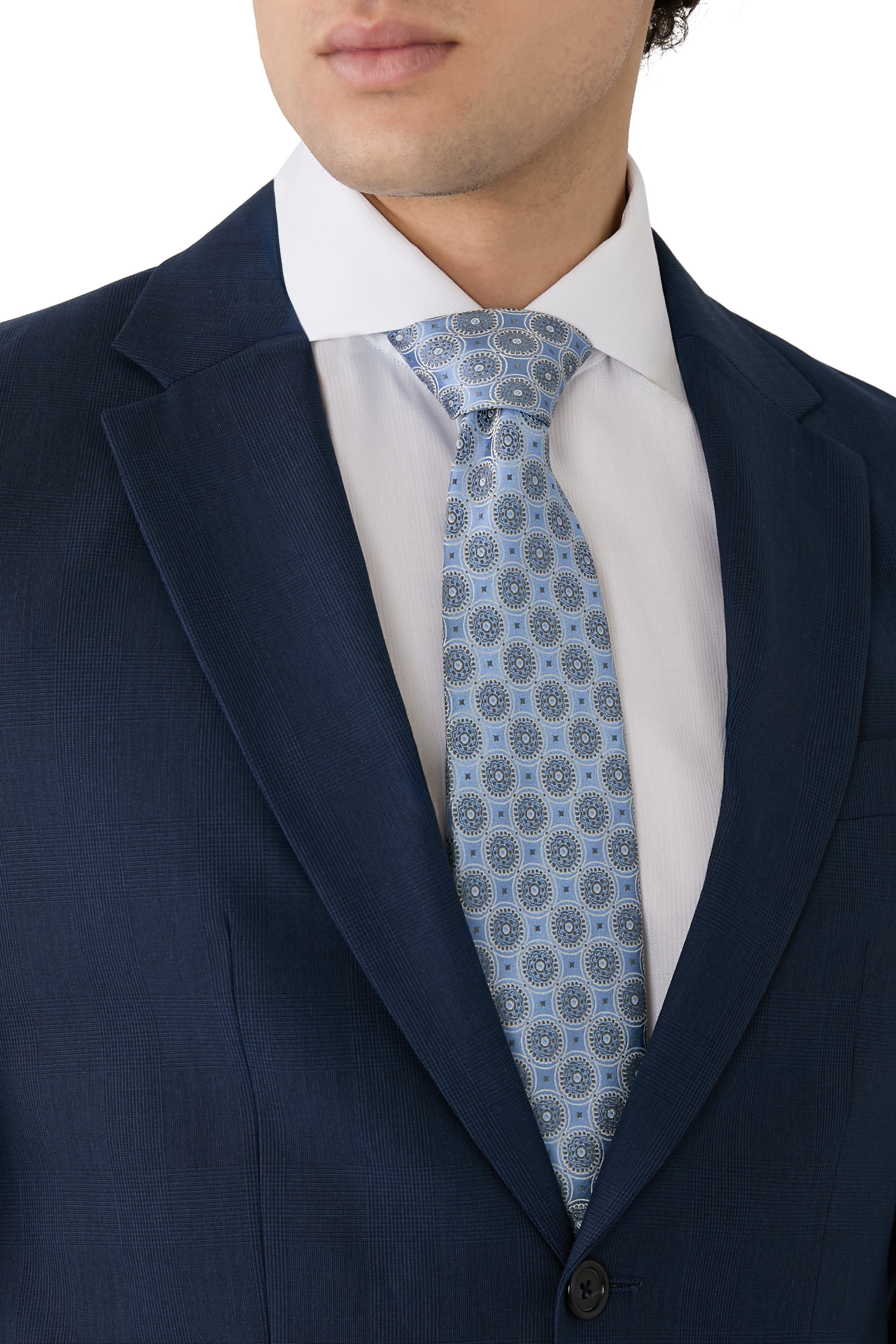 Medallion Woven Silk Tie