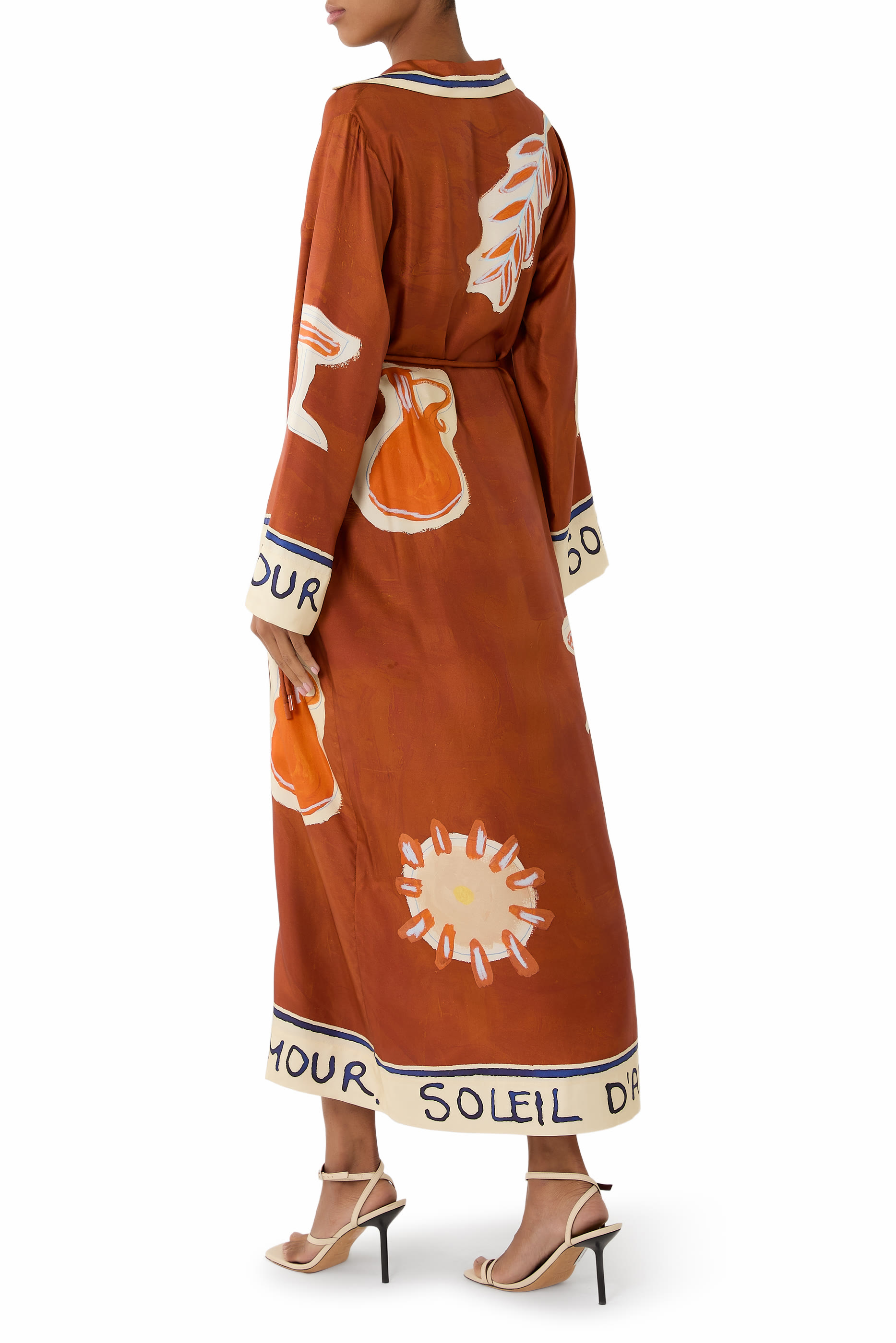 Soleil D'Amour Silk Shirtdress