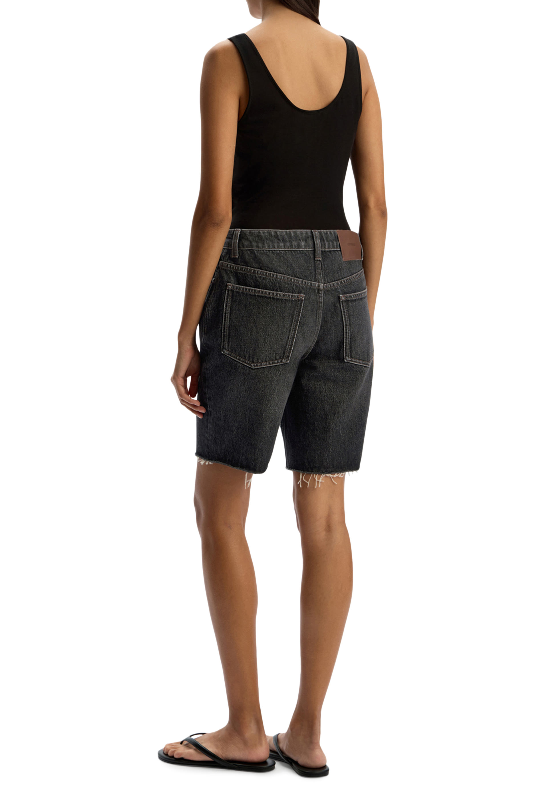 Slim-Fit Denim Shorts