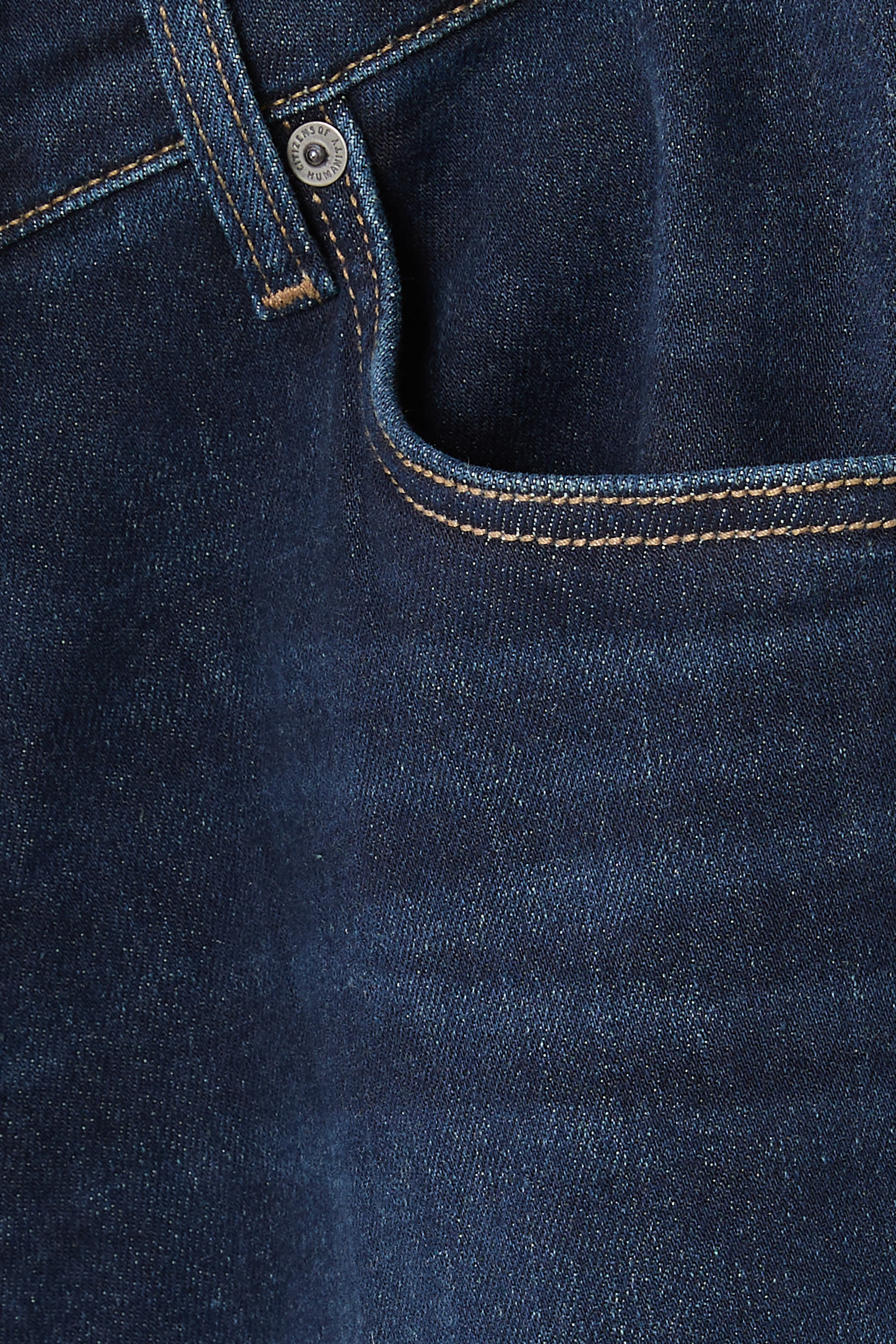  London Tapered Slim Cashmere Denim Jeans