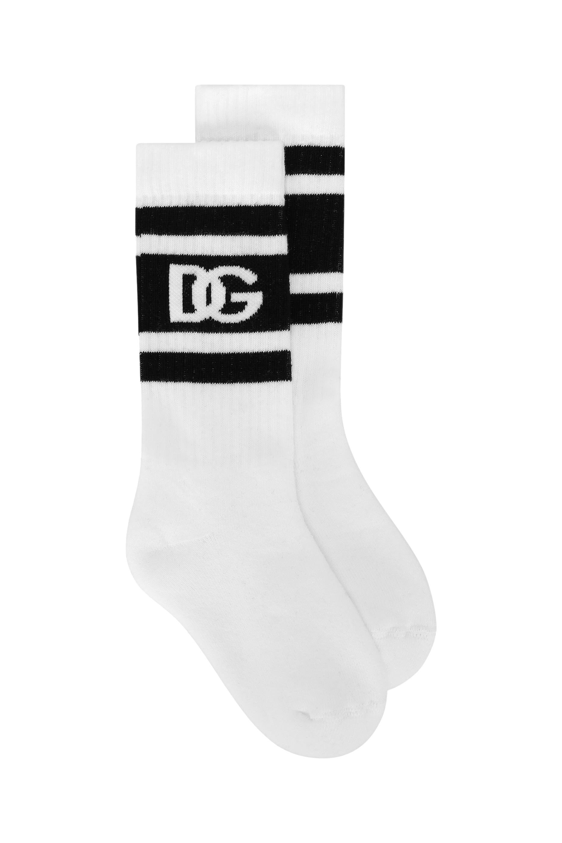 Kids DG Logo Stretch Knit Socks