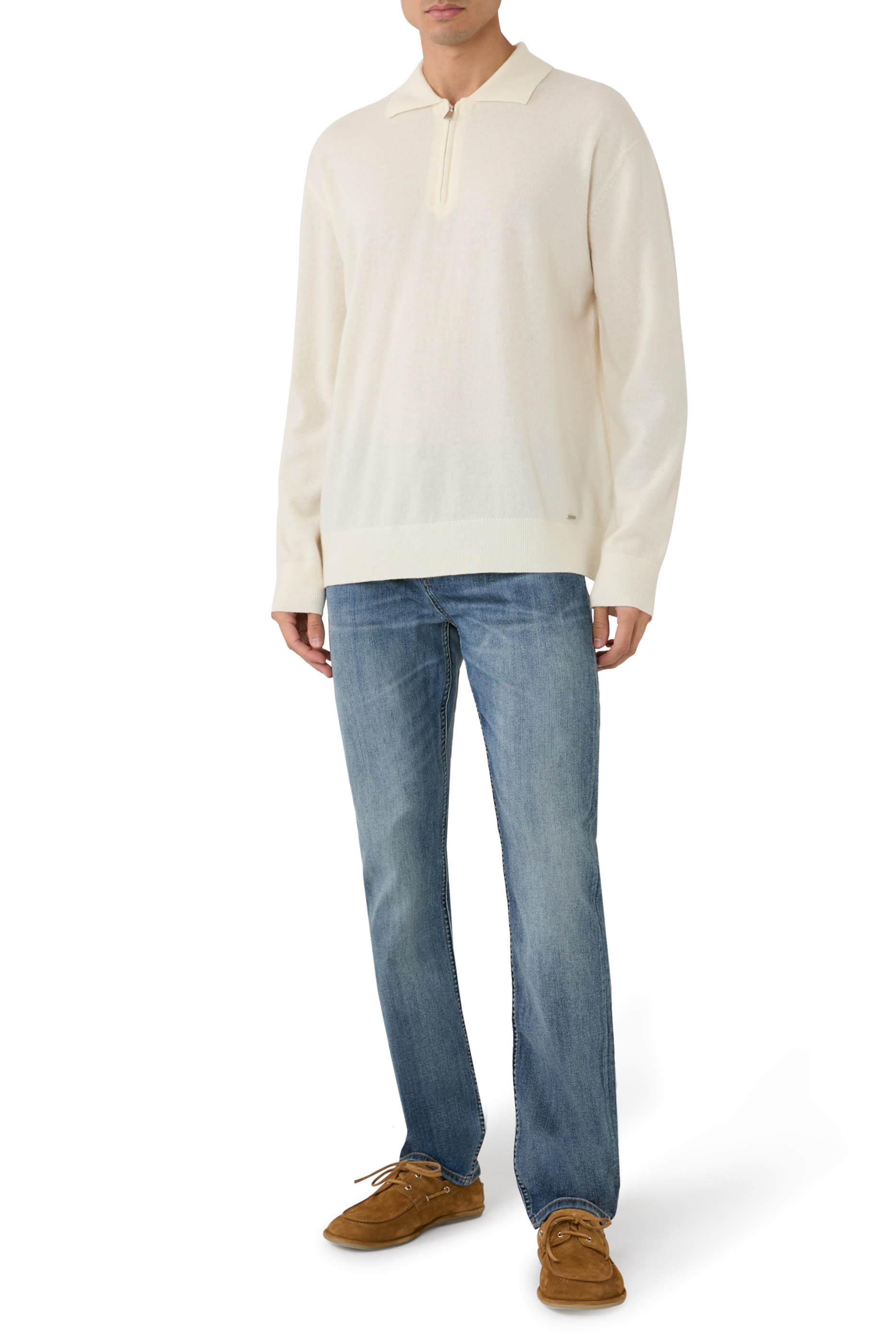 Logo Five-Pocket Straight Jeans